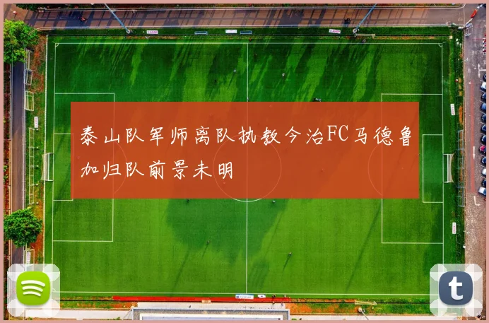 泰山队军师离队执教今治FC马德鲁加归队前景未明